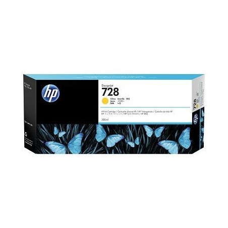Cartouche d’encre DesignJet HP 728 - Jaune - 300 ml
