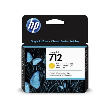 Cartouche d’encre DesignJet HP 712 - Jaune - 29 ml