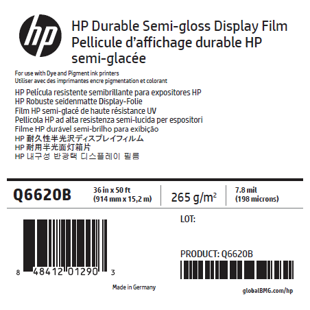 Film Satin HP - 0,914 x 15,20 m - 265g