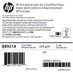 Papier Photo Satin HP - 0,914 x 30,50 m - 235g