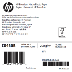Papier Photo Mat HP - 0,914 x 30,50 m - 210g
