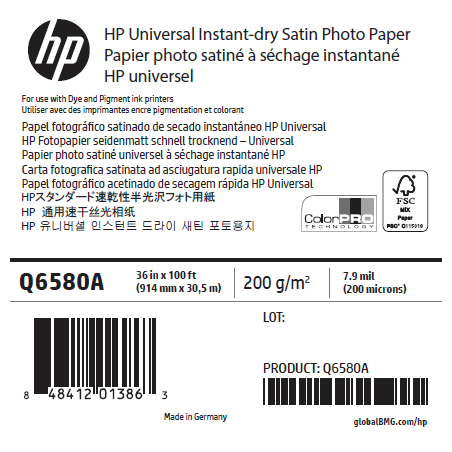 Papier Photo Satin HP - 0,914 x 30,50 m - 200g