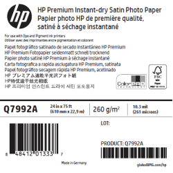 Papier Photo Satin HP - 0,610 x 22,90 m -260g