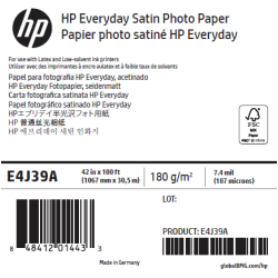 Papier Photo Satin HP - 1,067 x 30,50 m - 180g