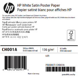 Papier Satin HP - 1,370 x 30,50 m - 135g
