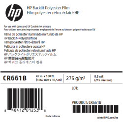 Film Rétro-Eclairé HP - 1,067 x 30,50 m - 285g