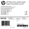 Papier Mat Litho-Réaliste HP - 0,914 x 30,50 m - 270g