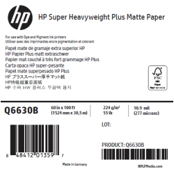 Papier Mat Fort Grammage HP - 1,524 x 30,50 m - 210g
