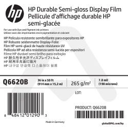 Film HP Semi-Glacé Haute Résistance UV - 914 mm x 15,20 m - 265g - Q6620B