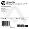 Film Polyester Transparent Mat HP - 610 mm x 38,10 m - 160g - 51642A