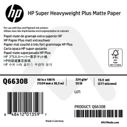 Papier Mat Couché Fort Grammage HP - 1524 mm x 30,50 m - 224g - Q6630B