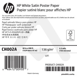 Papier Satin HP - 1524 mm x 61 m - 135g - CH002A