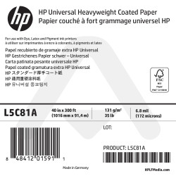 Papier Couché Fort Grammage HP - 1067 mm x 91,40 m - 130g - L5C81A
