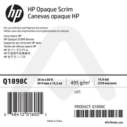 Canevas Opaque Scrim HP - 914 mm x 15,20 m - 495g - Q1898C