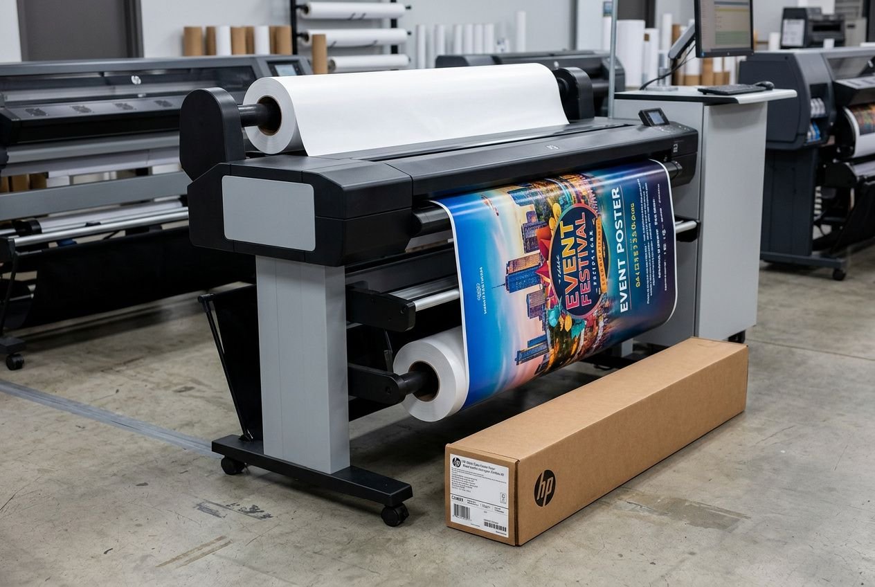 Papier signalétique traceur HP grand format en rouleau